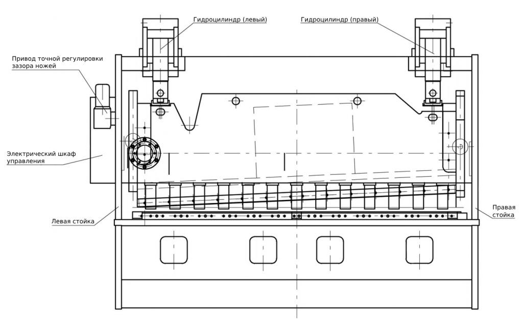 Схема оборудования QC11K 16х3200