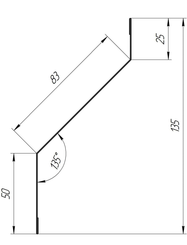 Чертеж изделия LW25-83-50