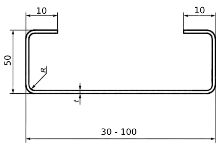 Чертеж изделия CFFM-83