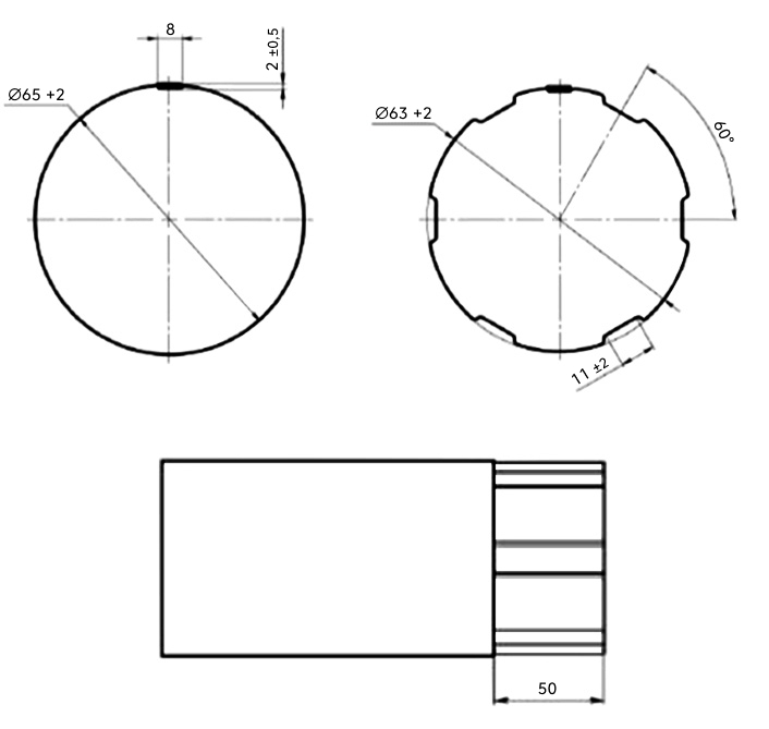 Чертеж профиля D-65