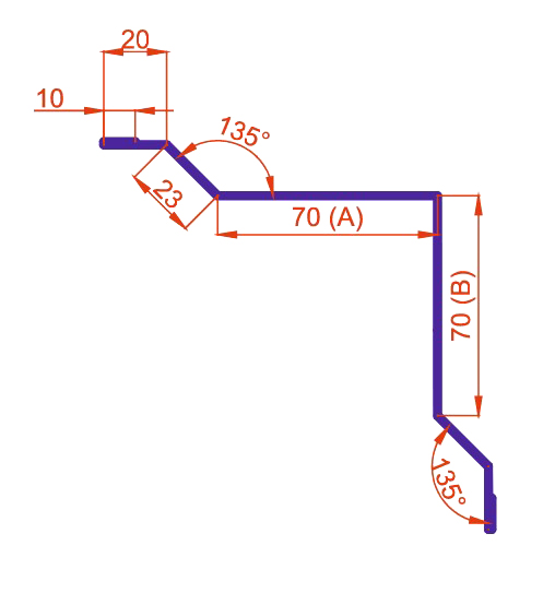 Чертеж изделия LW70-70